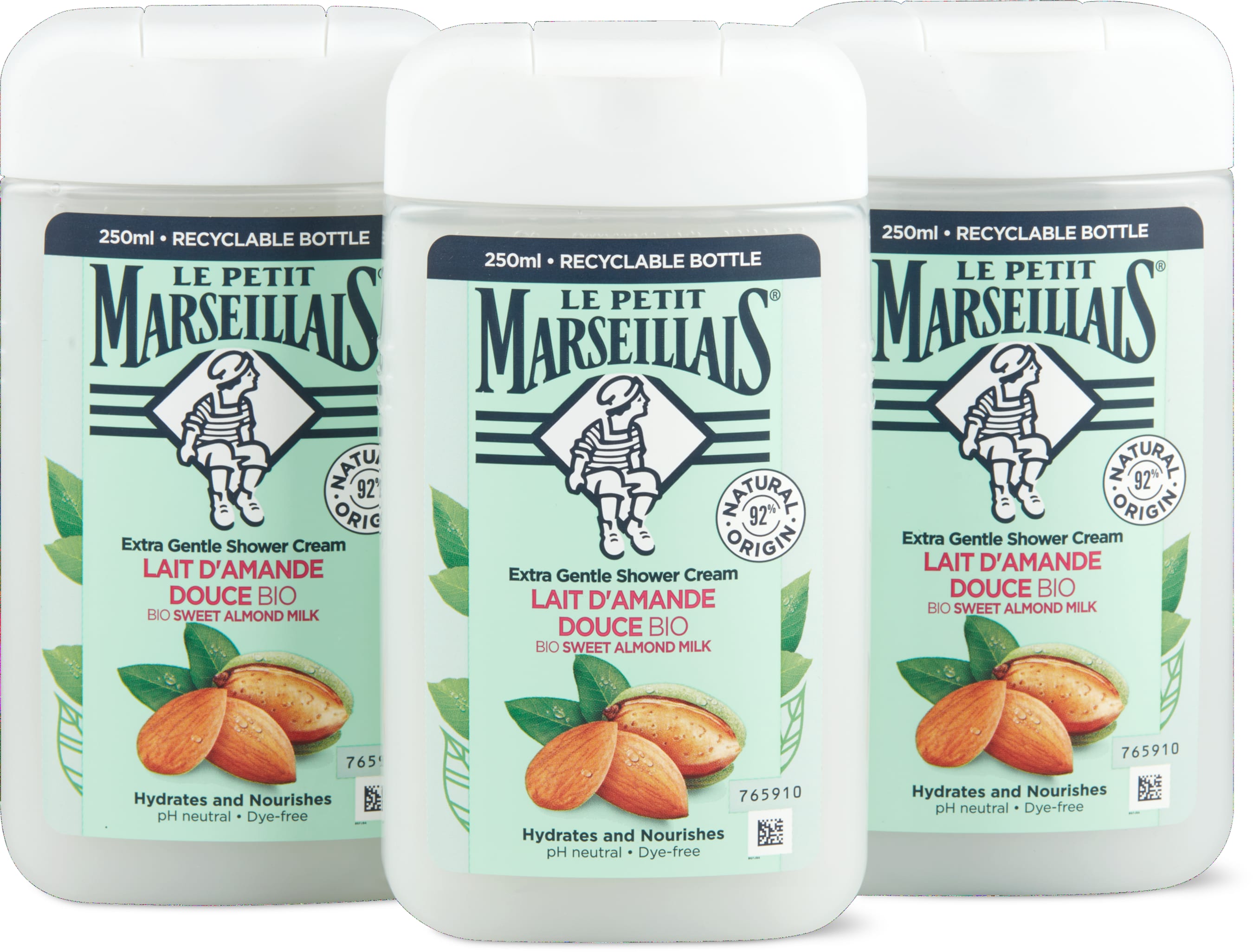 Le Petit Marseillais Duschcreme Süssmandelmilch 3x250ml